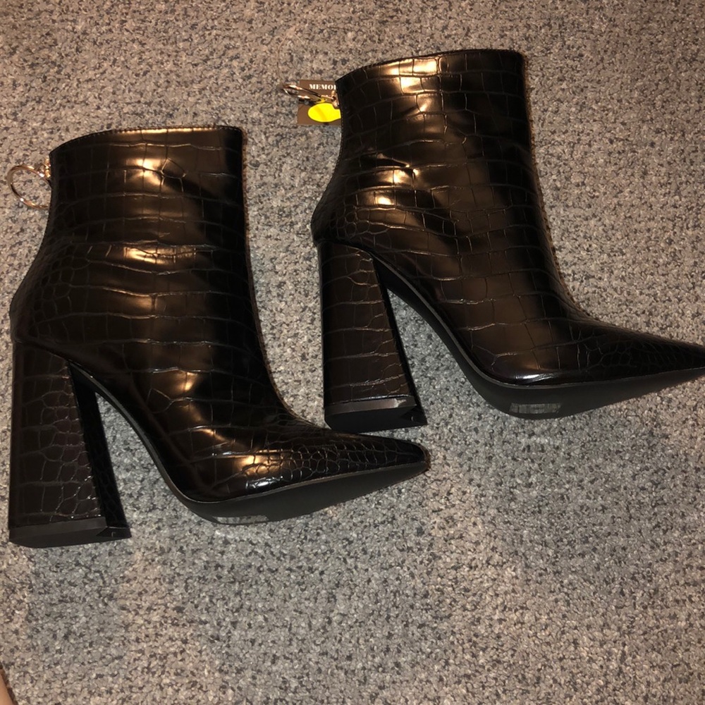 Black Heeled Booties
